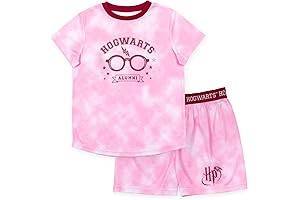 Gryffindor Hufflepuff Ravenclaw Slytherin Girls Pajama Shirt and Shorts Sleep Set