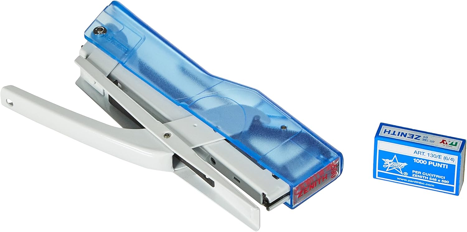 ZENITH 590 Fun Stapler Colour Transparent Blue