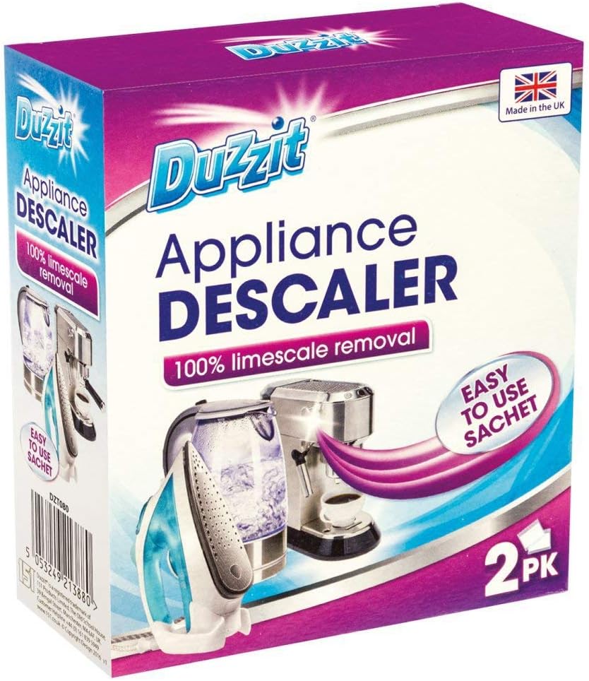Duzzit Appliance Descaler Easy To Use Sachets For Kettle Coffee Machine