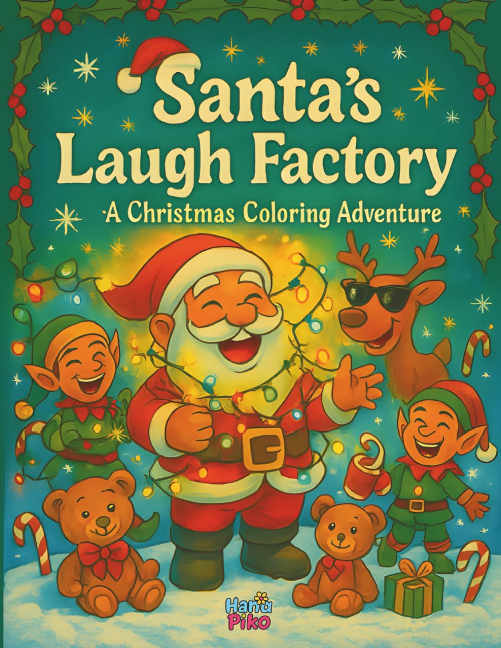 Santa’s Laugh Factory: A Christmas Coloring Adventure: A Funny Holiday Coloring Book Full of Elves, Reindeer, and North Pole Nonsense!