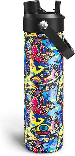 ENCOOL 不锈钢保温杯 带吸管 26oz
