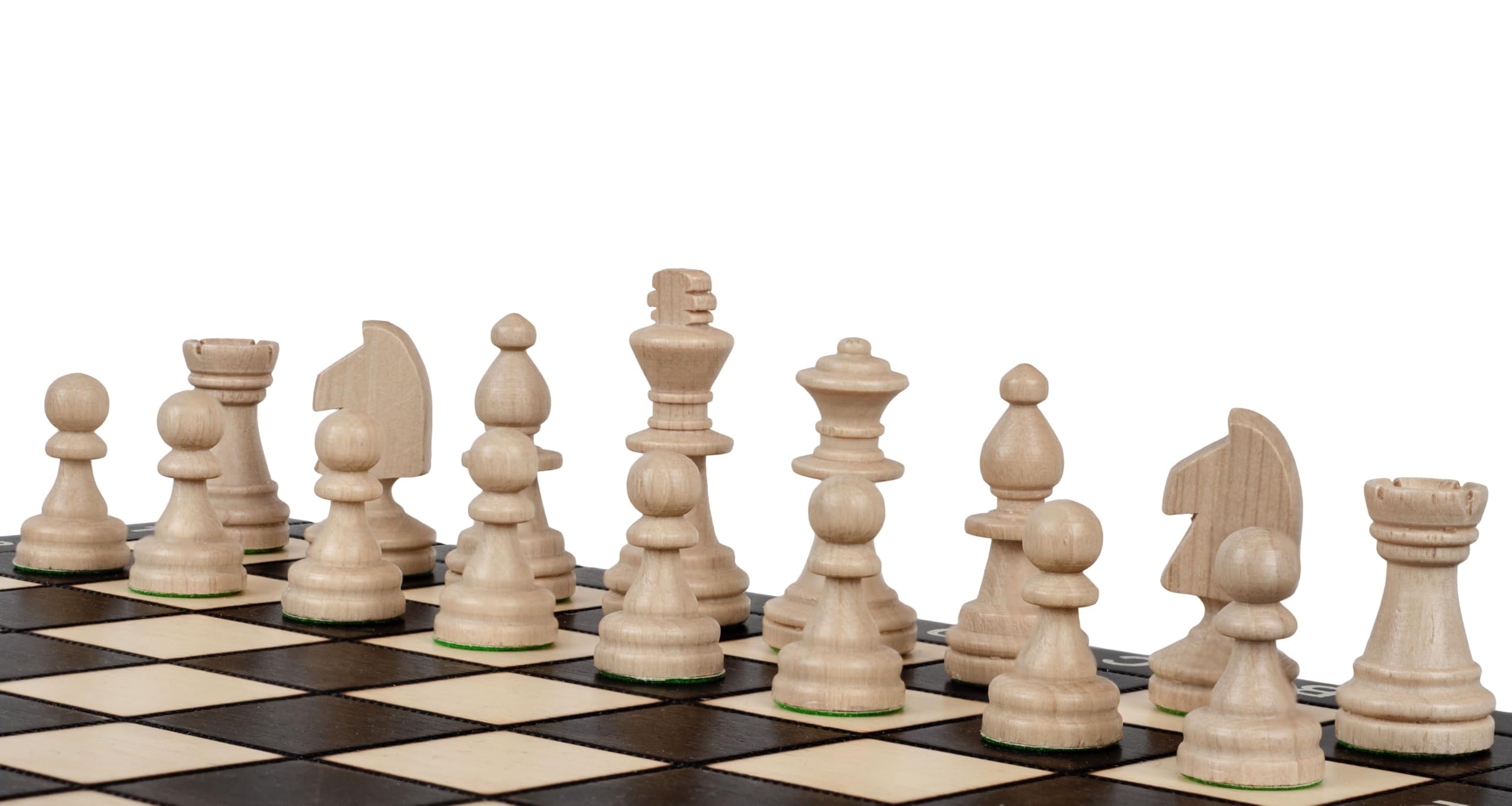 Sunrise Chess & Games - Set da scacchi magnetico in legno nero - Scacchi da viaggio compatti con scacchiera pieghevole e inserto per pezzi