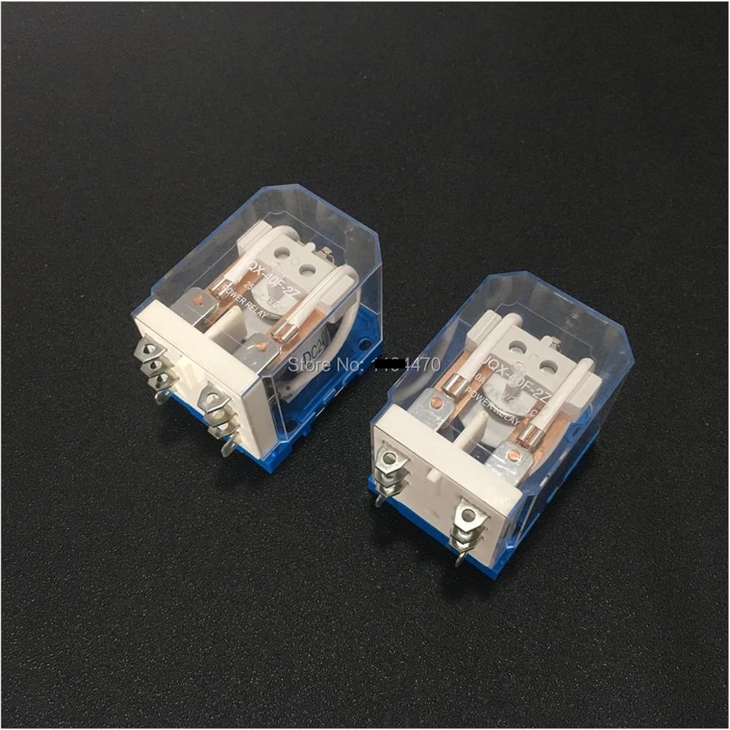 Relay 2pcs JQX-40F 2Z 40A HHC71C High Power DC12V DC24V AC110V AC220V Intermediate Relays JQX-40F-2Z 8Pin DPDT 2NO 2NC(AC 110V)