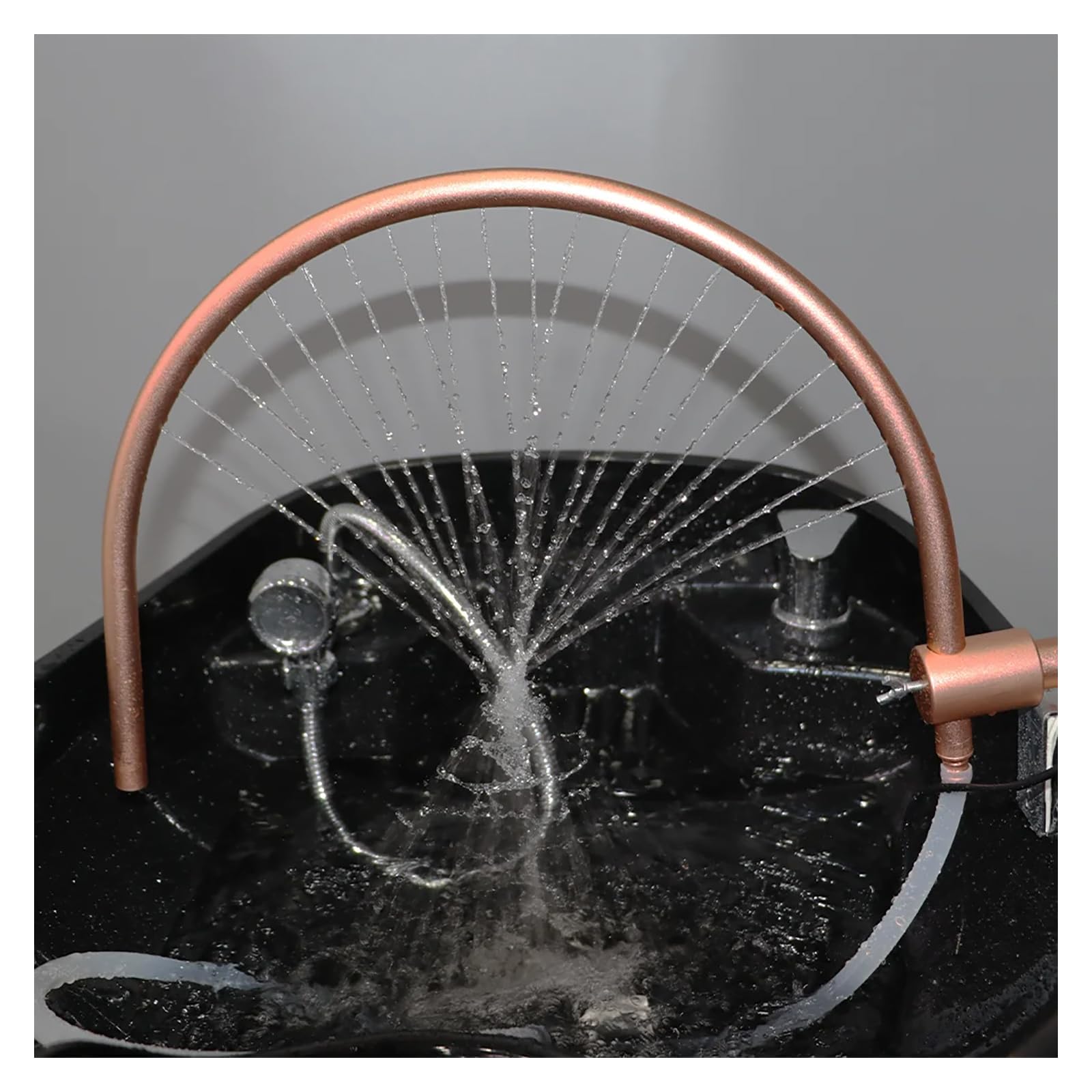 Estante portátil de circulación de agua para spa con bomba para champú, equipo de salón de masaje