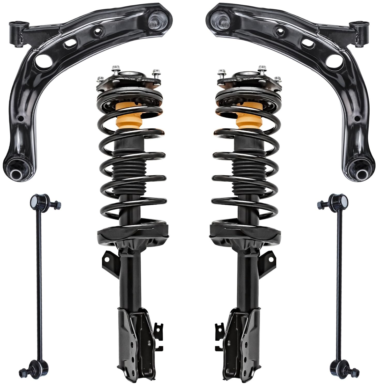 Detroit Axle - Front Struts Control Arms for 2001-2006 Mazda MPV