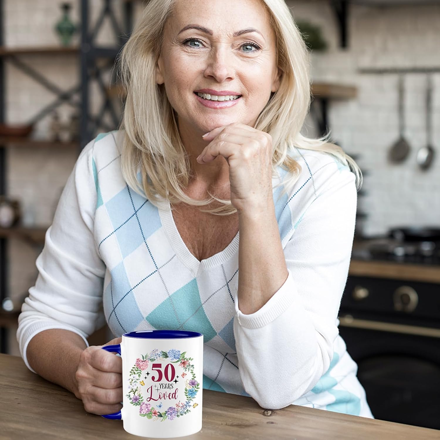 50 Years Birthday Mugs Cup For Women,50 Year Old Birthday Gifts For Women-50th, Valentine's Gift Ideas for Women Coffee Mug Present for 50 Year Old Female to Woman, Mom, Grandma, Sister,Aunt(50 YEARS) - Image 4