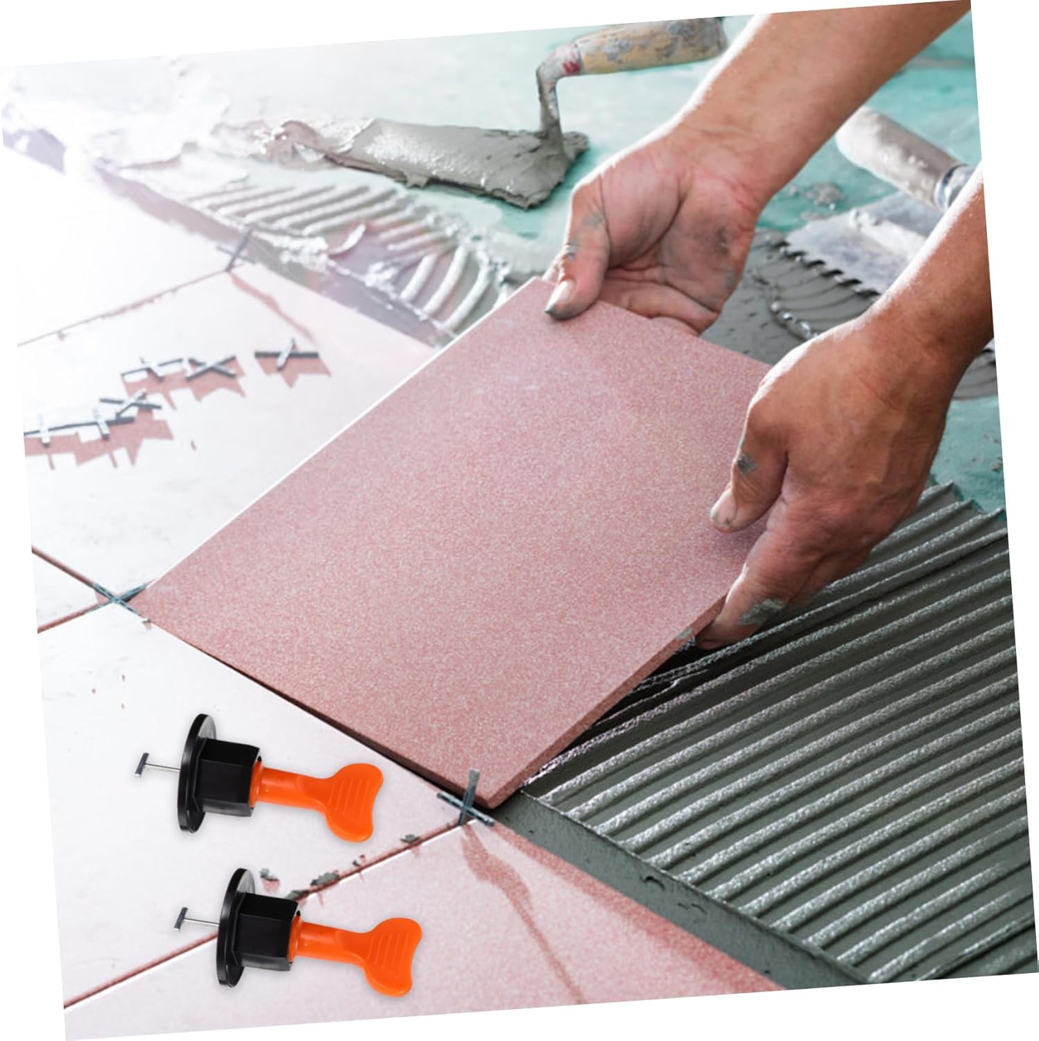 100pcs Qep Tile Leveler Spacer System for Tiling Tools Wall Leveler Accessories