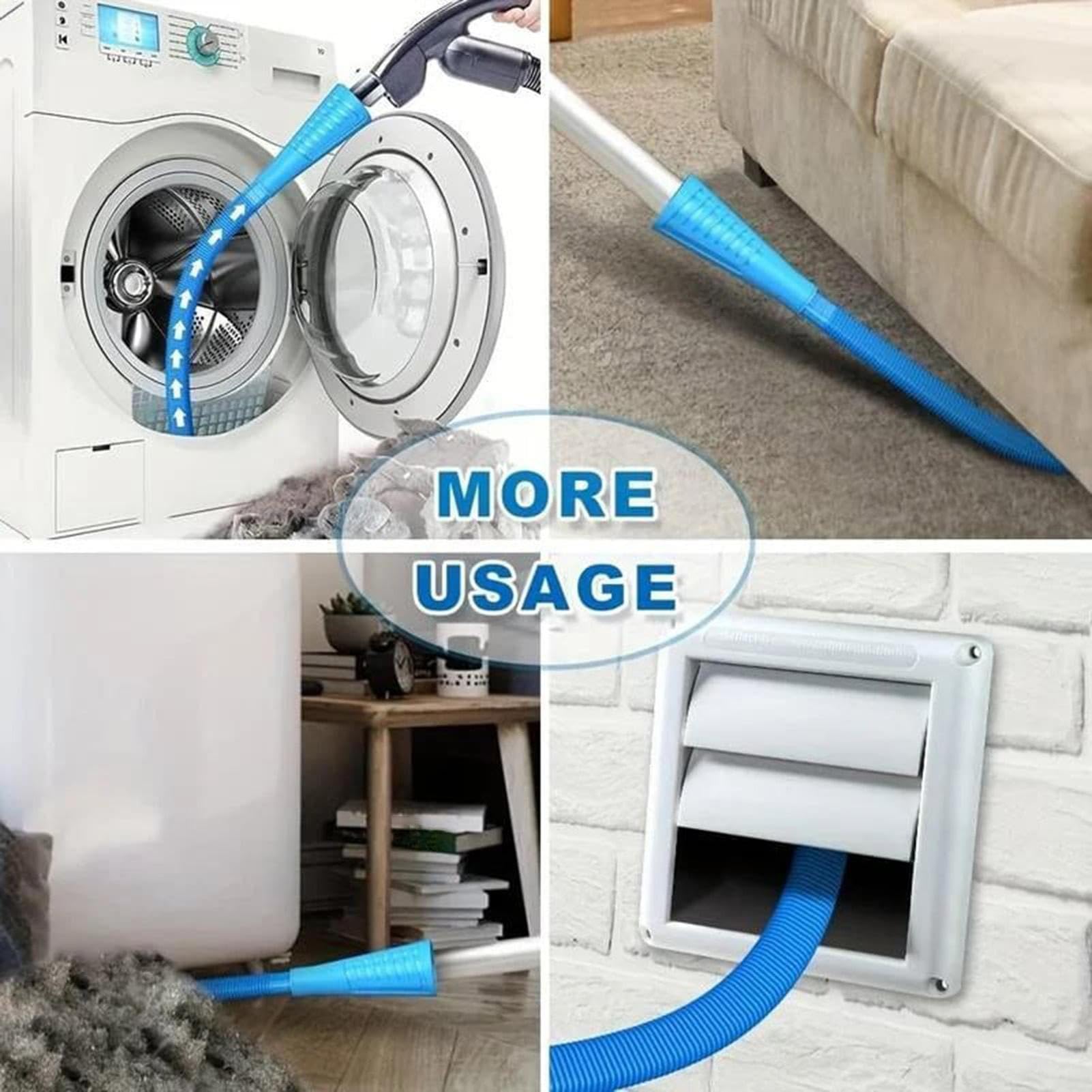Kit di pulizia per sfiato 'asciugatrice, attacco flessibile per tubo di, rimozione profonda dei pelucchi, estensibile, potente per una pulizia efficiente, parti di ricambio