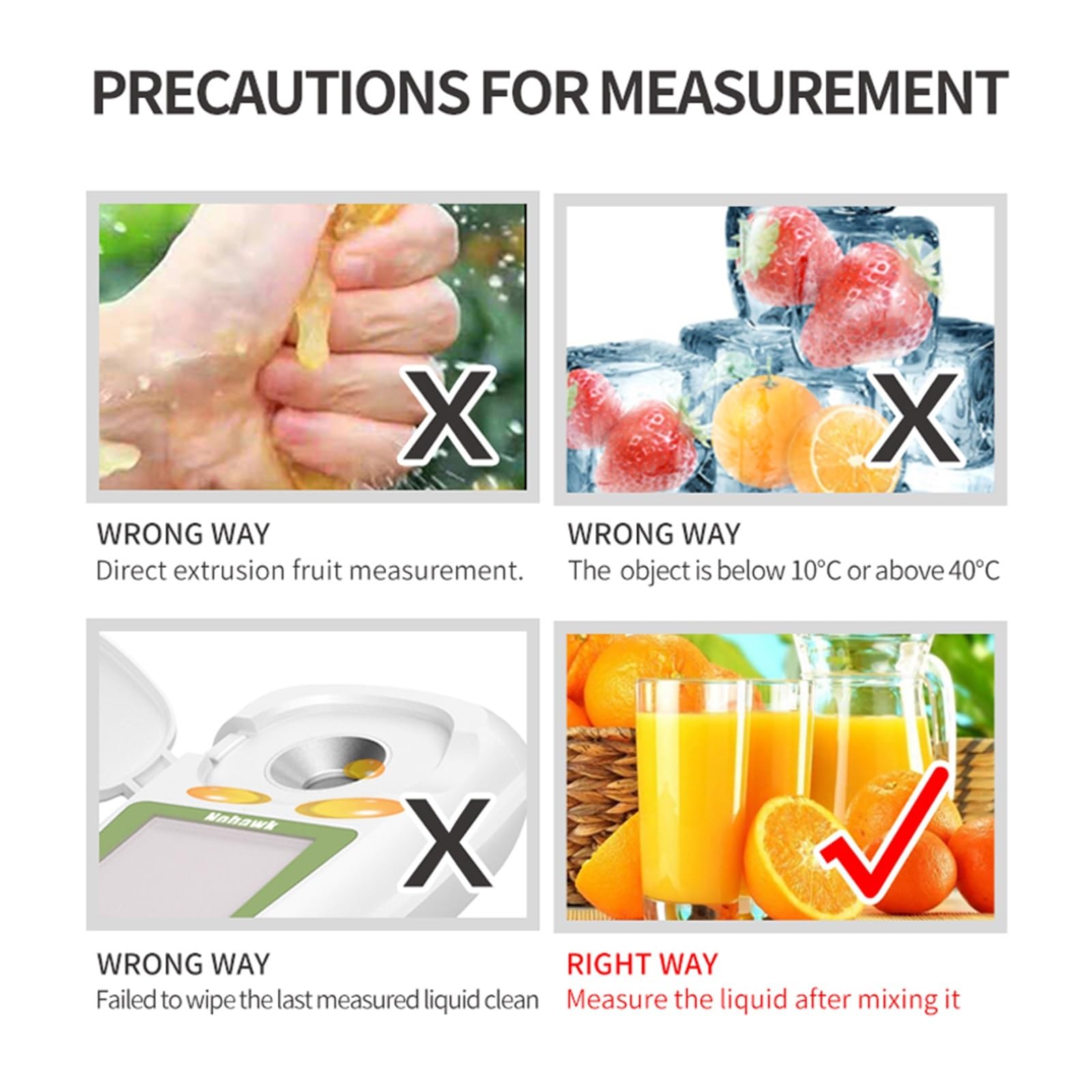 Refractómetro Brix, refractómetro medidor Brix, Refractómetro Digital 0-55%, medidor, medidor de jugo de frutas, bebidas, contenido de azúcar, instrumento de medición, medidor de azúcar para medir el