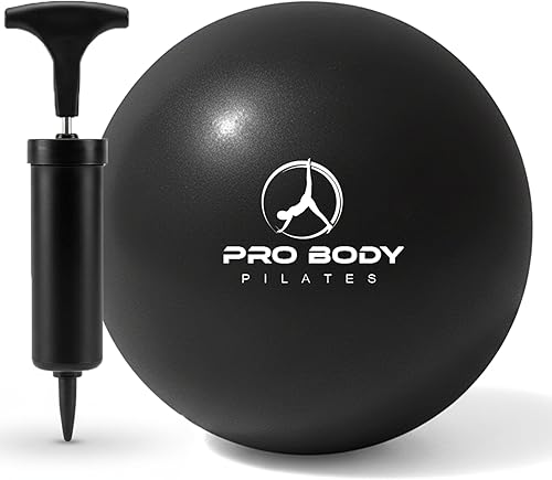 Miniatura 13 de ProBody Pilates Mini Pelota de Ejercicio con Bomba - Pelota de Entrenamiento de 9 Pulgadas para Estabilidad, Barra, Yoga, Núcleo y Terapia Física