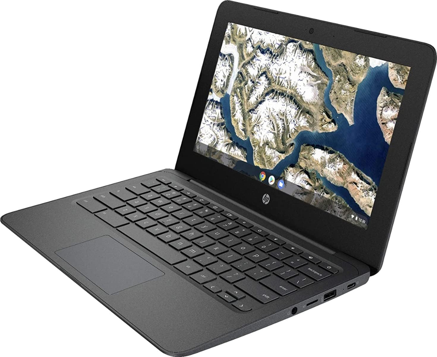 HP Chromebook 11.6 Inch Laptop, Intel Celeron N3350 up to 2.4 GHz, 4GB LPDDR2 RAM, 32GB eMMC, WiFi, Bluetooth, Webcam, Chrome OS + NexiGo 32GB MicroSD Card Bundle