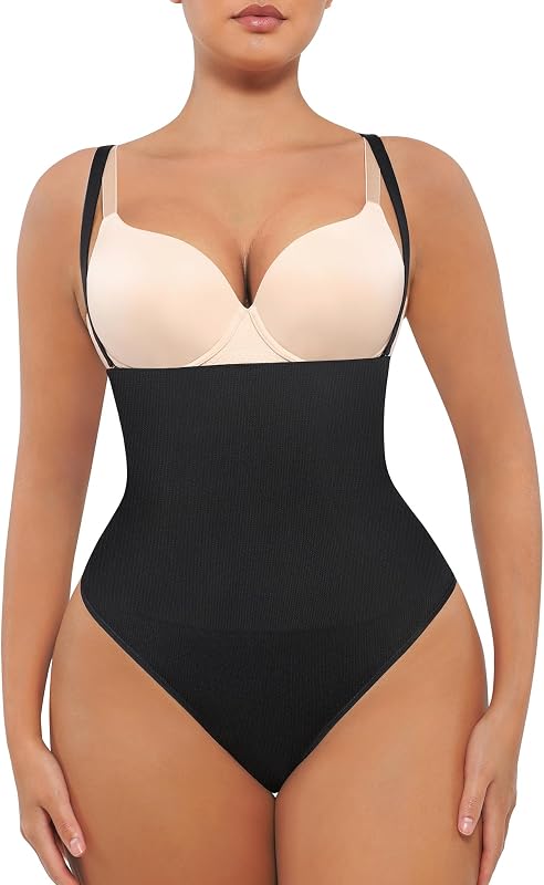 FeelinGirl Thong Shapewear Tummy Control for Women Seamless Body Shaper