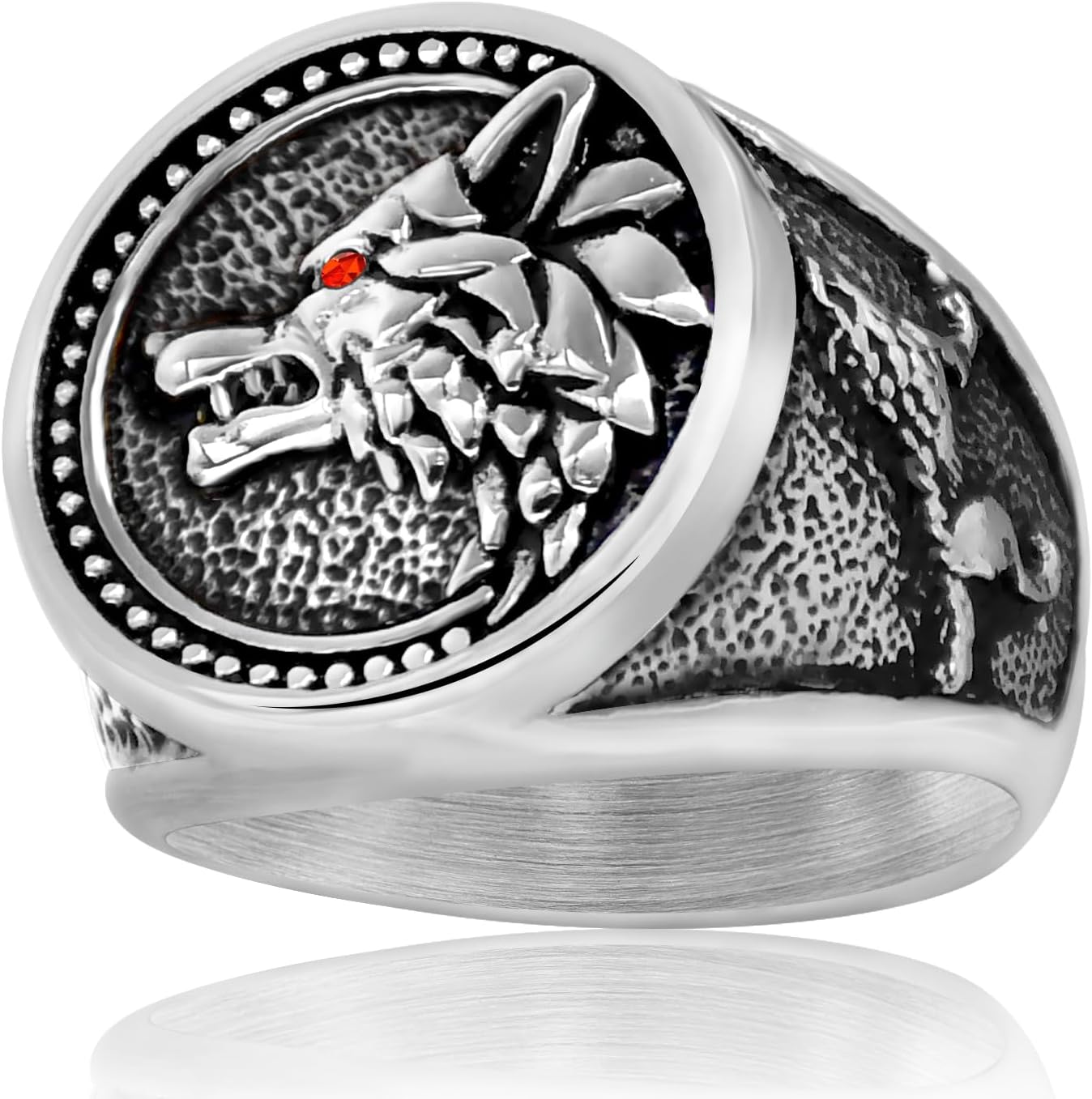 Stainless Steel Cool Skull Rings Gothic Death Skull Skeleton Cocktail Party Biker Statement Retro Vintage Ring