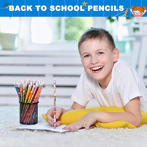 Miniatura 6 de 72 lápices de bienvenida a la escuela, bonitos lápices de animales, lápices de 100 días de escuela, lápices de colores, lápices inspiradores,