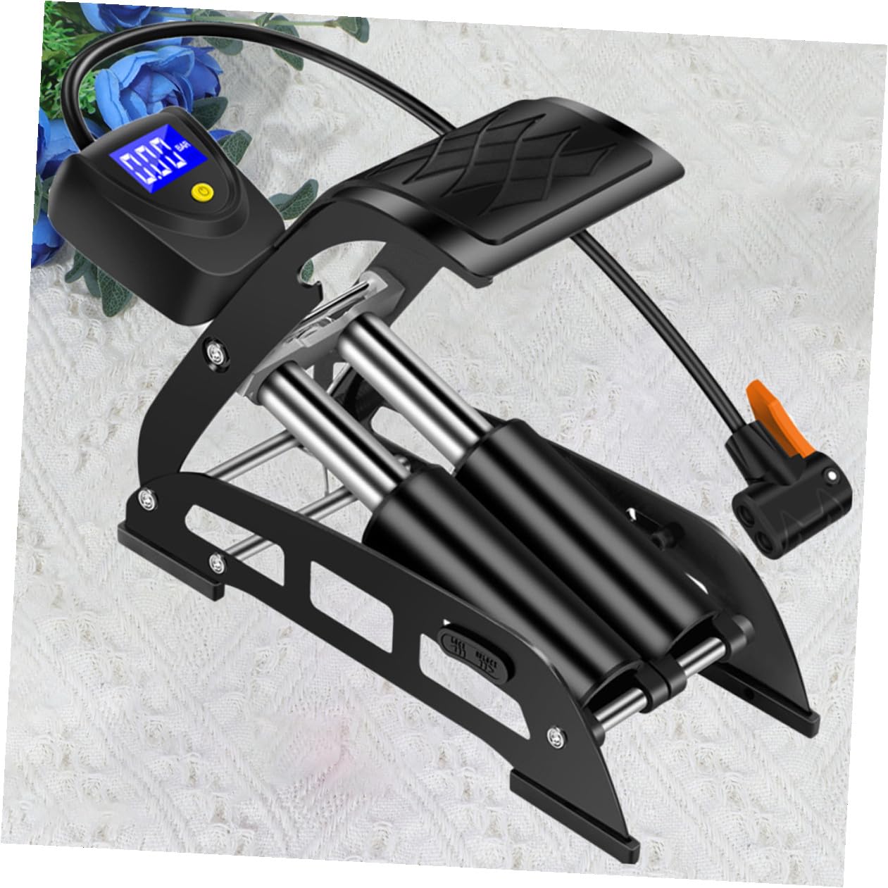Pompa ad Aria Portatile Mini a Pedale per Bicicletta e Pallavolo