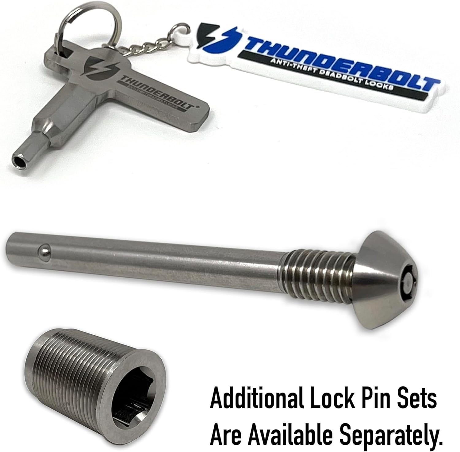Lock Pin Anti-Theft Security Lock for Protecting Box Truck Overhead Roll Up Doors (with Installation Kit)