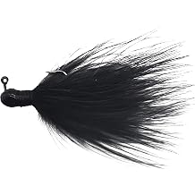 Trout Magnet D2 Marabou Hair Jig Hand-Tied Fishing Jig for Trout & Bass with Unique Sinking Action, Original White River Jig