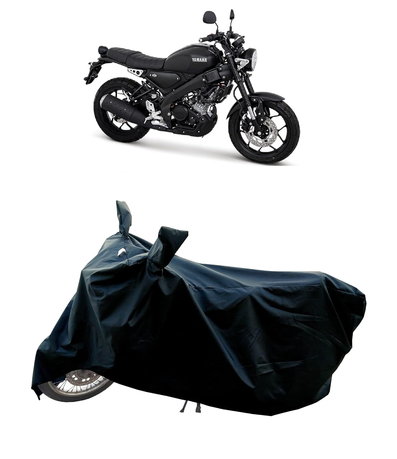 Rs Group Yamaha Xsr 155 Bike Cover Along With Water Resistant And Dust Proof Superior 190t Fabric Black A Best Cover For Yamaha Xsr 155 Amazon In Car Motorbike