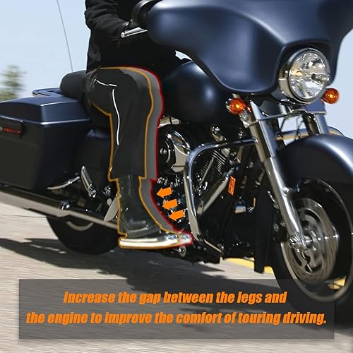 Miniatura 4 de HIBRONGO Kit de extensión de espaciador de 1 pulgada para motocicletas Touring compatible con Electra Glides Road Glides Road Glides Road Glides