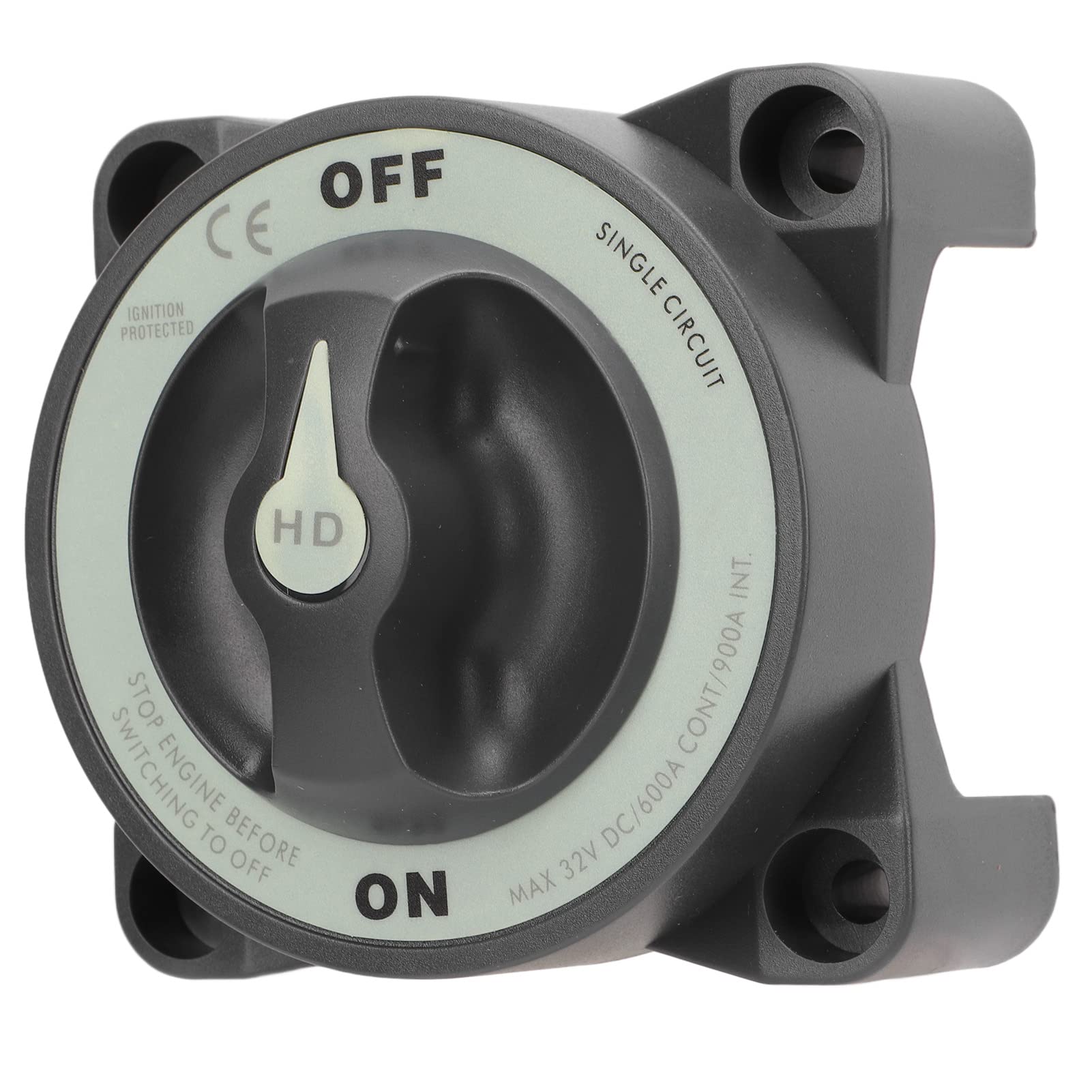 600A Master Battery Power Cut Disconnect Switch Isolator Single Circuit ON OFF IP66 3 Studs for RV Boat