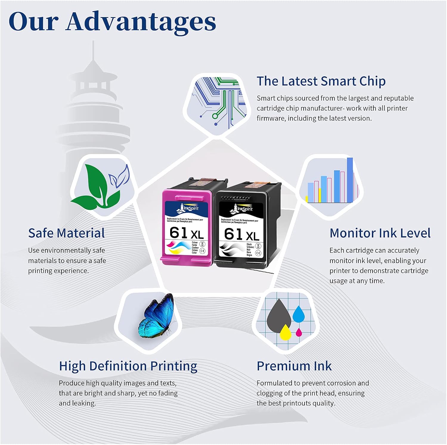 60% Off Discount 61 Black Color Combo Pack, Remanufactured Ink Cartridge Replacement for HP 61XL HP61 for Envy 4500 5530 4502 4501 OfficeJet 4630 4635 2620 DeskJet 2540 3050 2050 1000 1010 1510 3510 Printers (2 Pack) Crazy Deals 61 Black Color Combo Pack, Remanufactured Ink Cartridge Replacement for HP 61XL HP61 for Envy 4500 5530 4502 4501 OfficeJet 4630 4635 2620 DeskJet 2540 3050 2050 1000 1010 1510 3510 Printers (2 Pack)