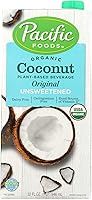 Vista 1 de Pacific Natural Foods Coconut Original - Sin azúcar - Caja de 12 - 32 onzas líquidas
