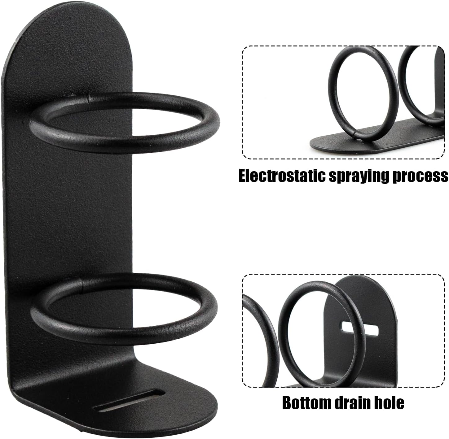 2pcs Electric Toothbrush Holder, Wall Mounted Electric Toothbrush Holder, No Drilling Required for Home Bathroom Wall Organizer