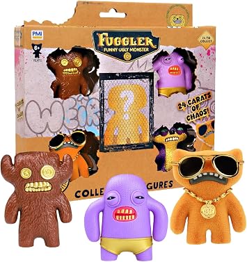 Fuggler Gold Edition Collectible Figures 5 Pack Deluxe Box Mystery Characters 24 Styles Rare Hidden Figure Official Toy D