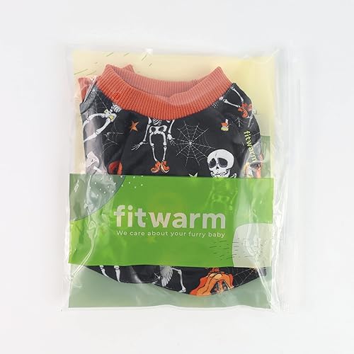 Miniatura 7 de Pijama de Navidad para perros con gnomo, ropa de invierno para perros pequeños, overol de terciopelo ligero para mascotas, traje para gatos, negro,