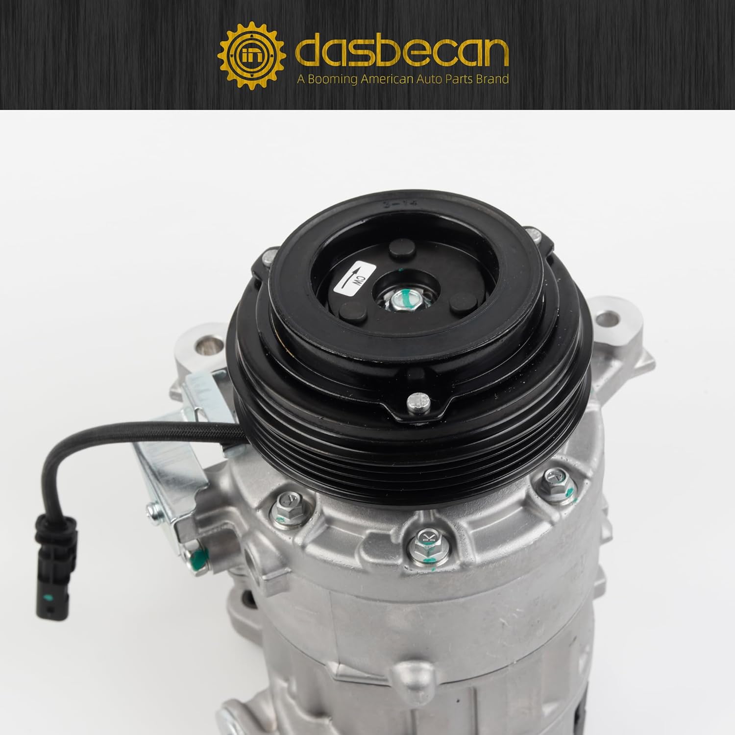 Dasbecan CO29134C A/C Compressor Compatible with 2015-2020 Cadillac Escalade/Chevy Suburban Tahoe Silverado/GMC Yukon Air Conditioning Compressor 4.3L 5.3L 6.2L
