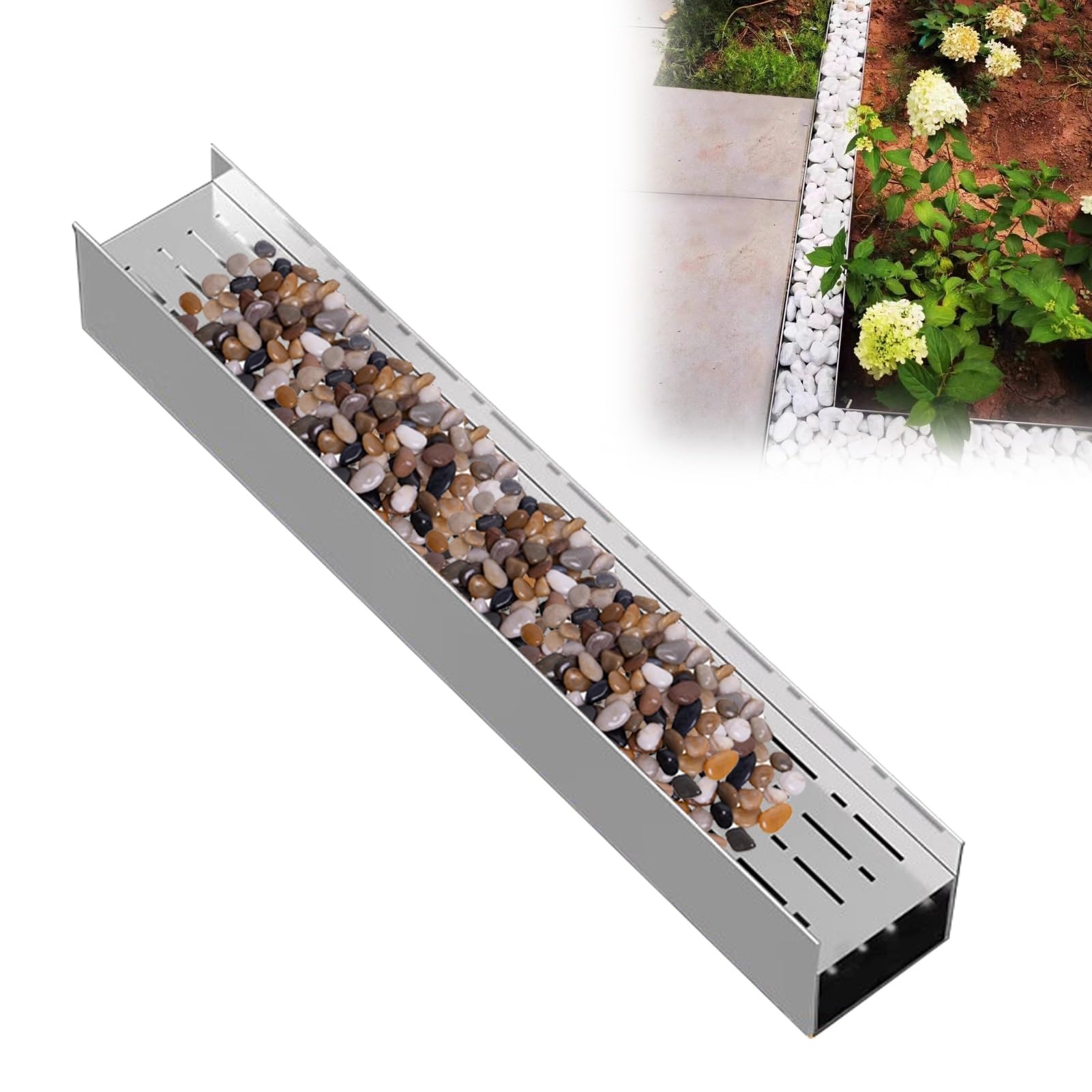 Caniveau de piscine en inox pour sécuriser votre terrasse et vos allées