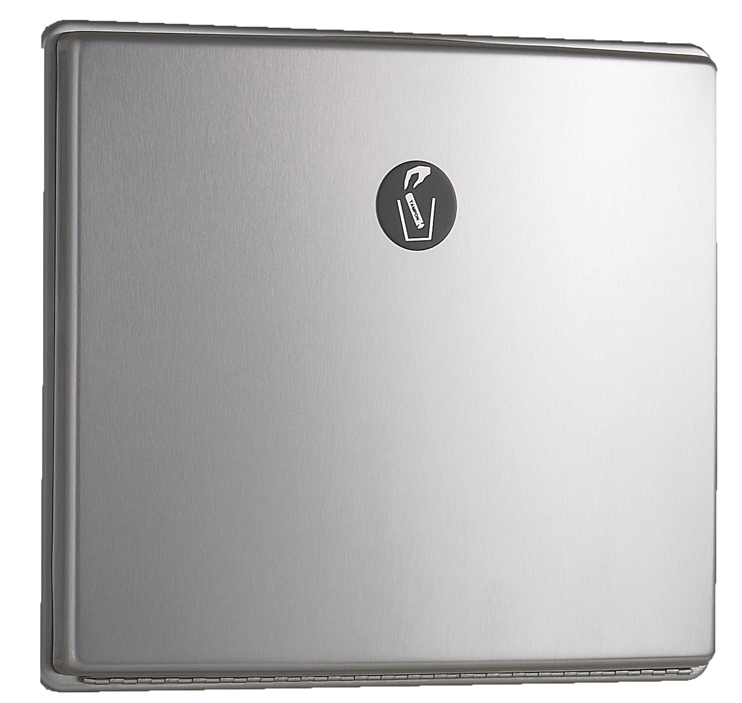 Bobrick 4354 ConturaSeries Stainless Steel Partition-Mounted Sanitary Napkin Disposal, Satin Finish, 0.7 Gallon Capacity, 12-3/4" Width x 11" Height