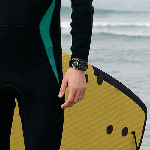 Vista 63 de Nereides Correa deportiva de nailon resistente con diseño de bucle tejido compatible con correa de Apple Watch, para iWatch de 1.65, 1.73, 1.77