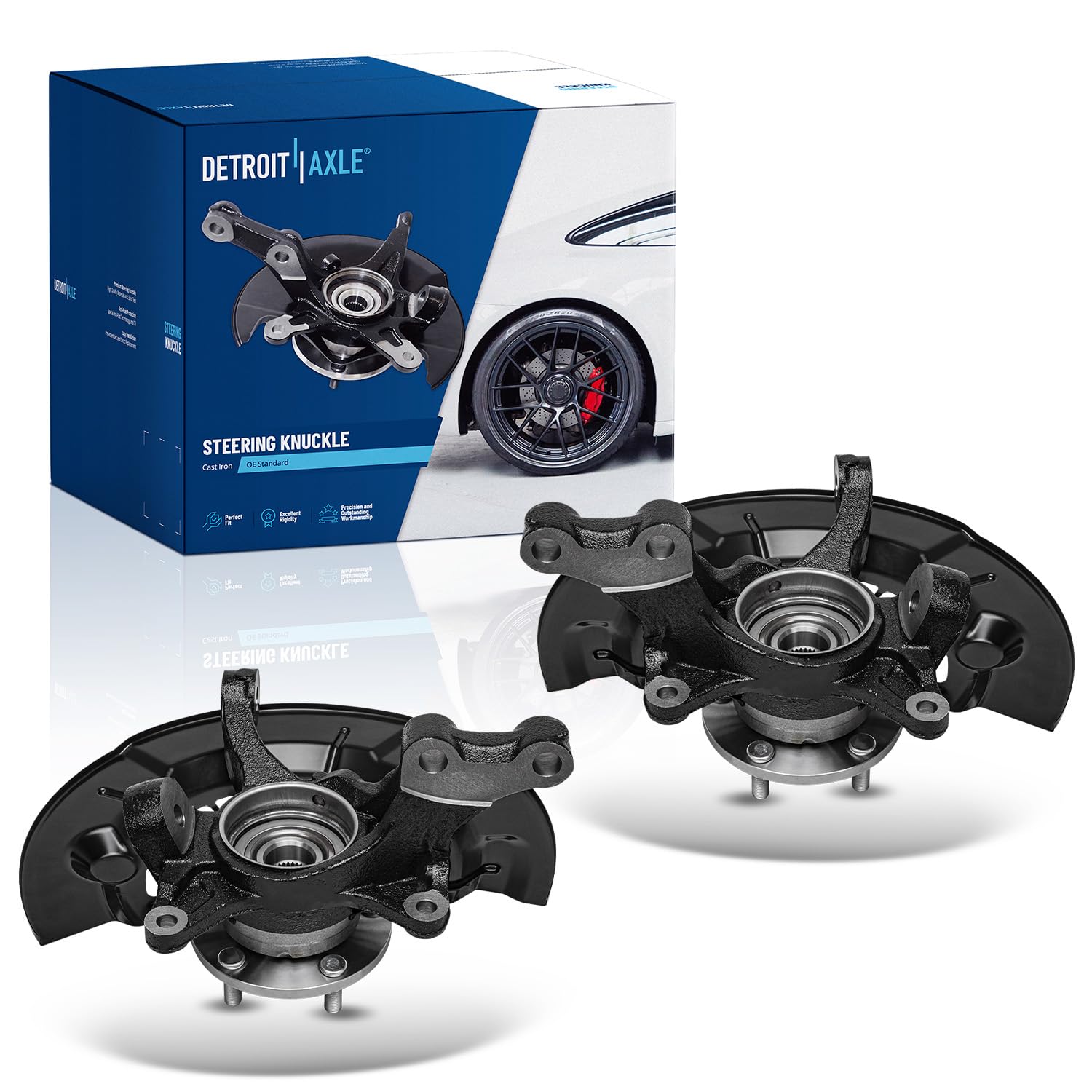 Detroit Axle - Front 2pc Steering Knuckles for 2013-2016 Toyota Avalon