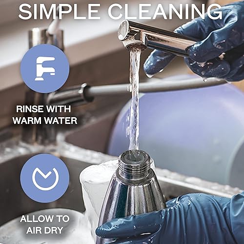 Miniatura 5 de Nuvantee Soda Siphon - Ultimate Sparkling Soda Maker - Aluminio - 1 litro - Con recetas de cóctel gratis