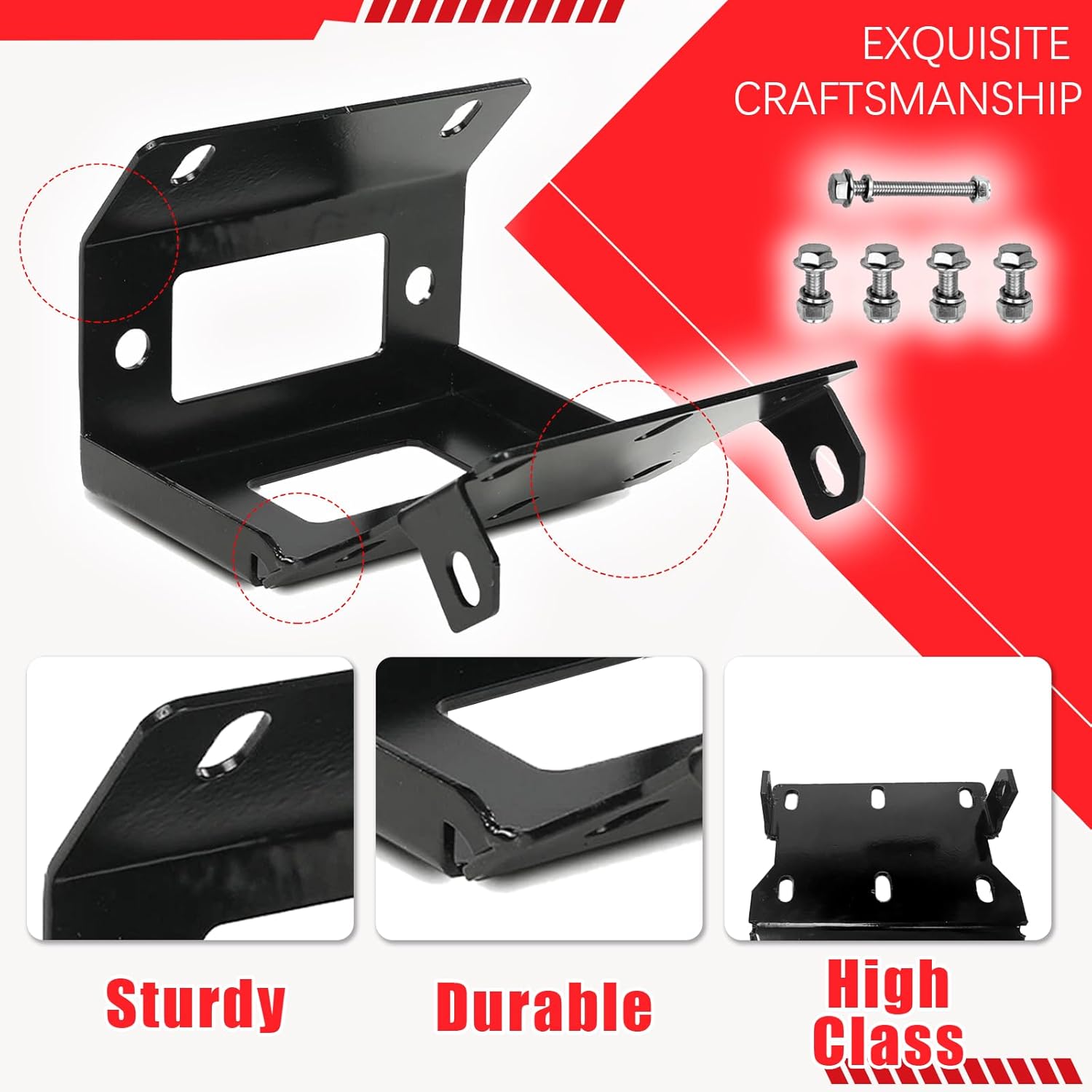 Winch Mount Plate Compatible with 2014-2019 Honda Foreman TRX500 Rancher TRX420