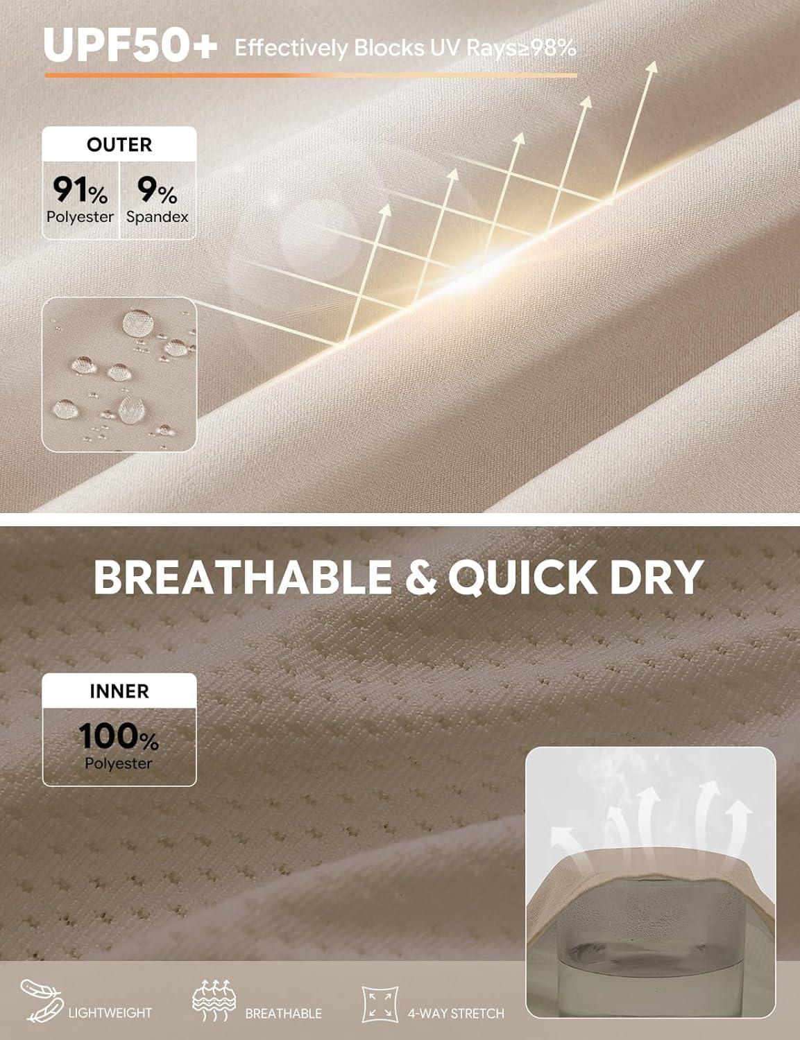 baleaf Women's Hiking Cargo Skort High Waisted Golf Travel Athletic Skirts with Pocket Water Resistant Sport Skorts - Image 4