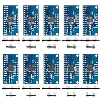 10pcs CD74HC4067 16-Channel Analog Digital Multiplexer Breakout Board Module For Arduino 2V-6V Microcontroller 16 Device RX Lines
