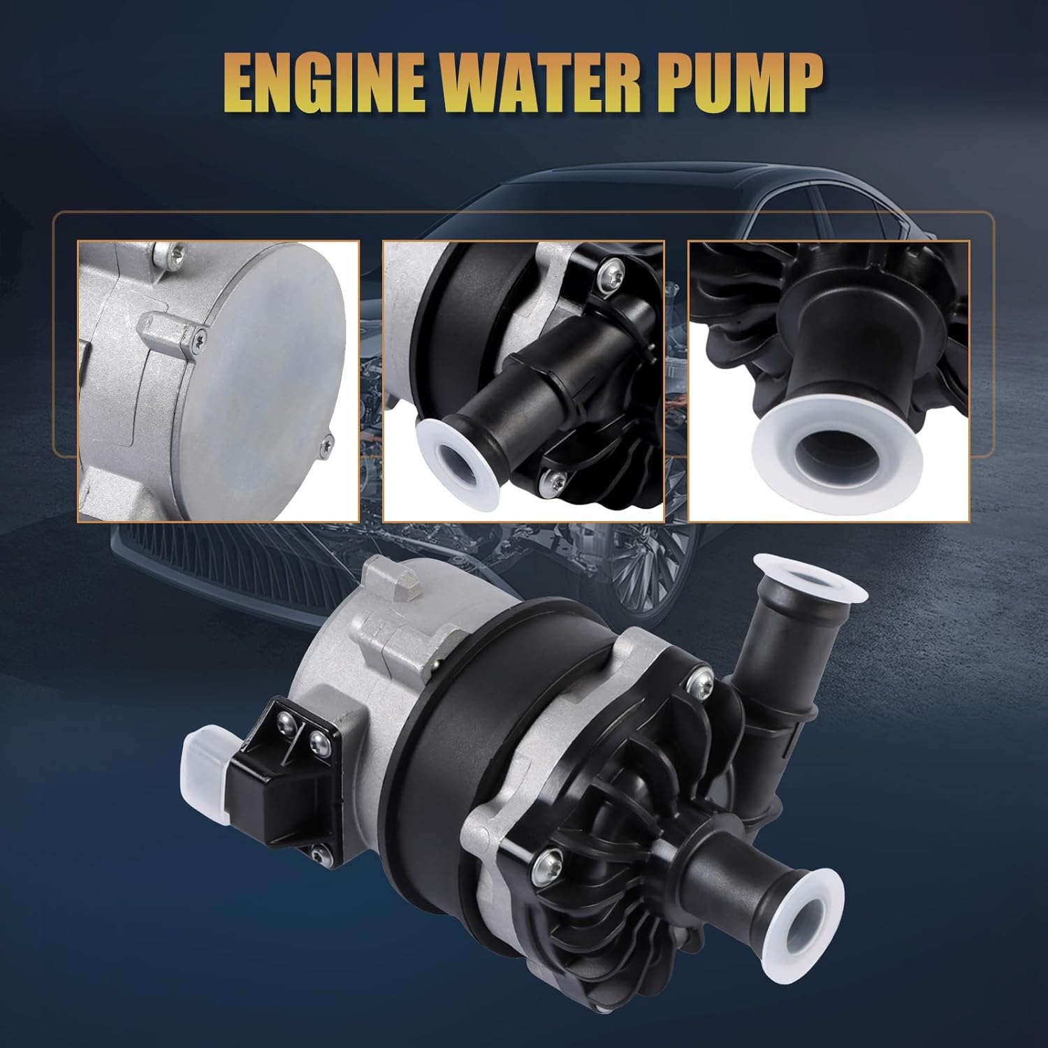 8K0965567 Engine Water Pump Fit for A4 S4 A5 S5 A6 A7 A8 Q7 Cayenne Panamera 3.0L Replace OE 4H0965567 8K0965569 8K0965567B