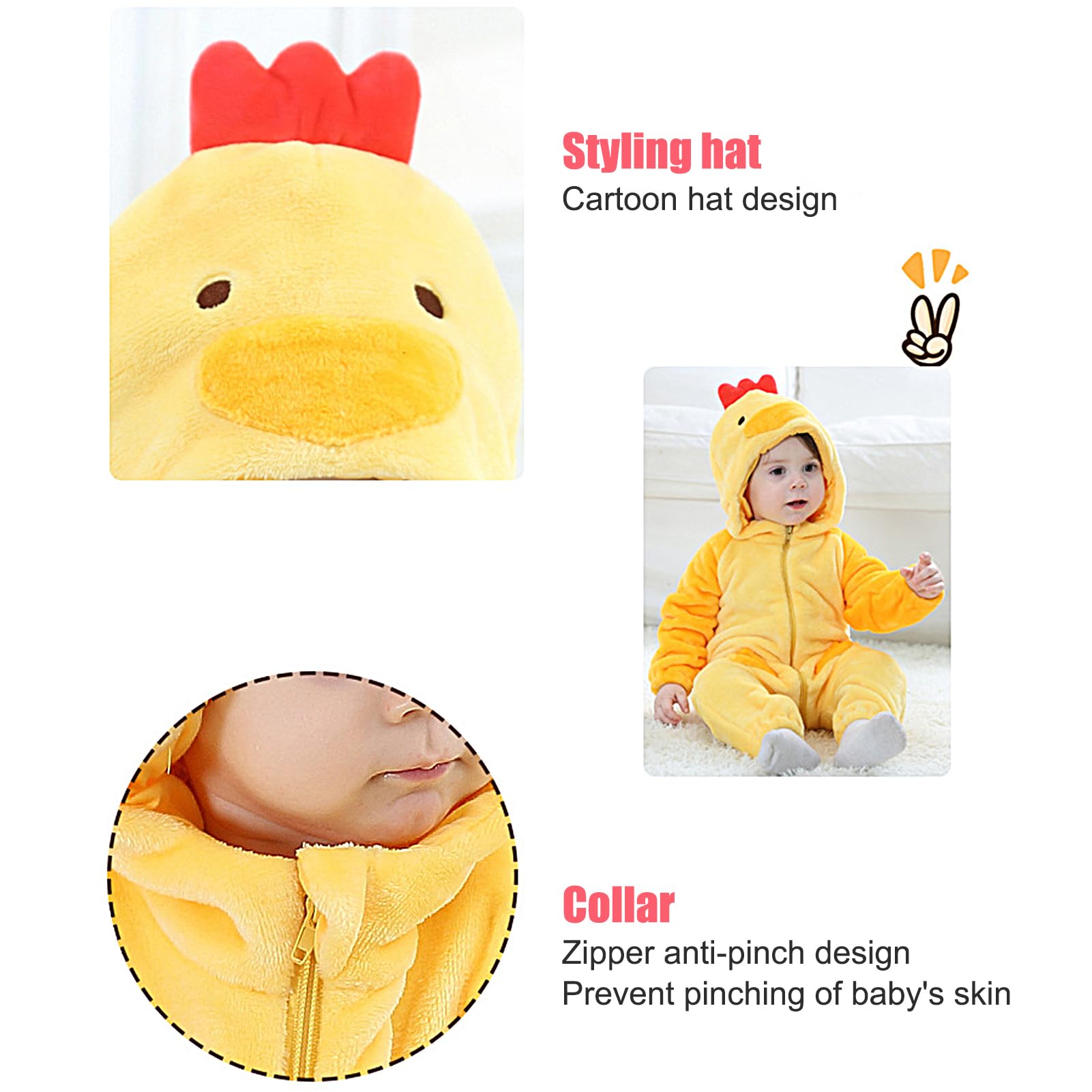 Costume Bébé Chaud à Capuche Fukamou Combinaison De Neige Bébé Enfant Costume De Poulet Costume Poulet Bébé Costume Bébé Chaud à Capuche Fukamou Combinaison De Neige Bébé Enfant Costume De Poulet Costume Poulet Bébé