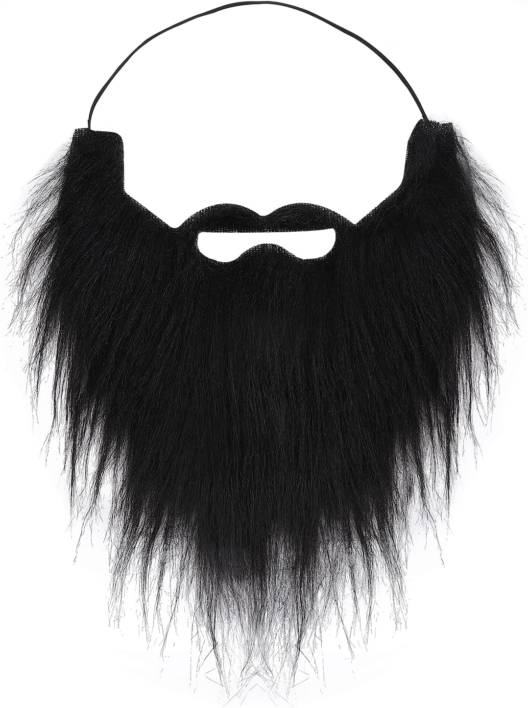 Sibba Party Fake Beard, Fake Moustaches Funny Self Adhesive Novelty Moustache Festival Party costume and Christmas Supplies Decorations Fancy Dress Party (Black)