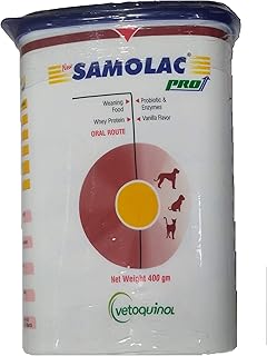 Vetoquinol Pawstively Pet Care Samolac Pro Weaning Food Supplement (400 g) Pack of 2
