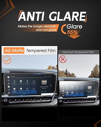 Vista 275 de CDEFG Cristal templado para Chevrolet Silverado/GMC Sierra 2025, pantalla táctil de 13.4 pulgadas, accesorios para Chevy Silverado/Sierra 1500