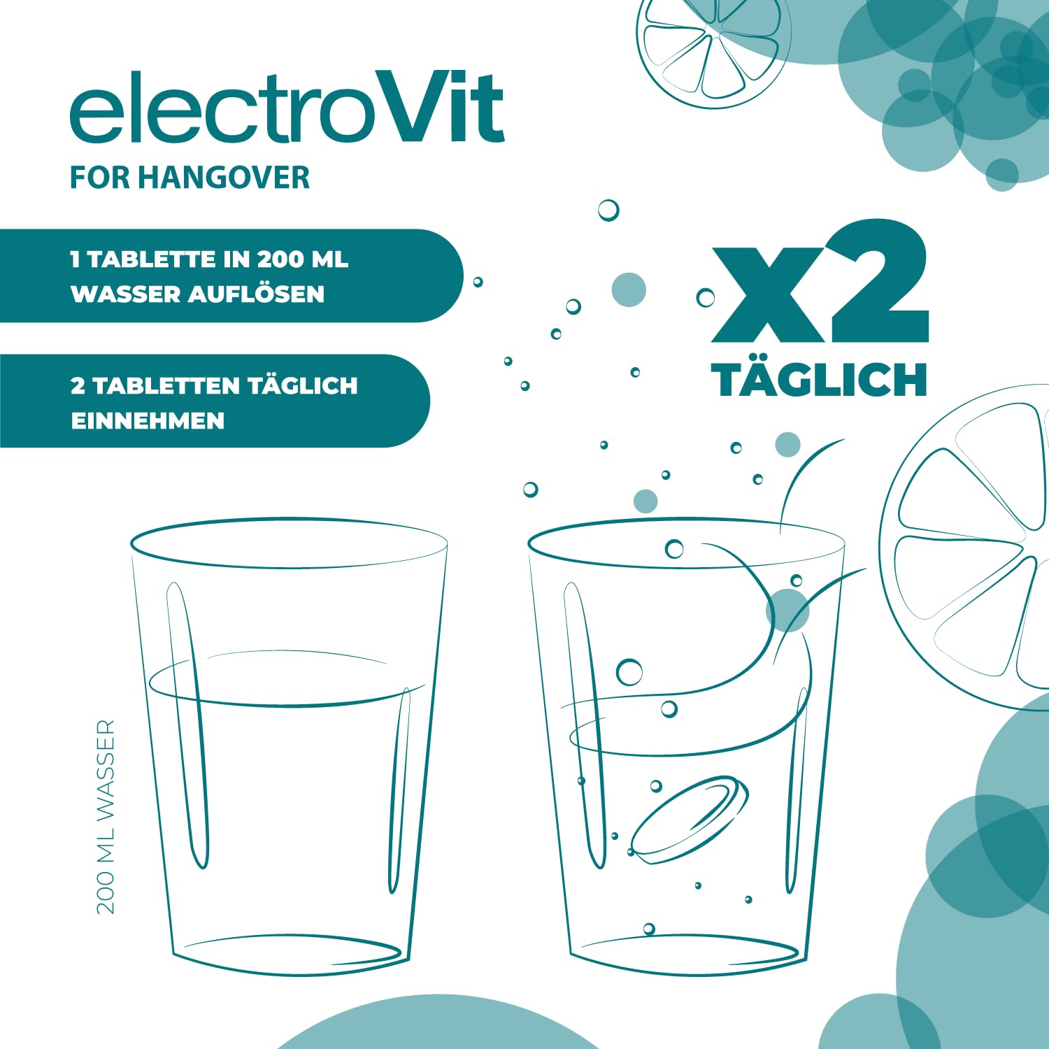 Activlab ElectroVit ULGA W KACU – Wsparcie po imprezie z glukozą, elektrolitami i ekstraktami roślinnymi, 20 tabletek musujących, smak cytrynowy, sód, potas, cynk, magnez, witamina B6, witamina C