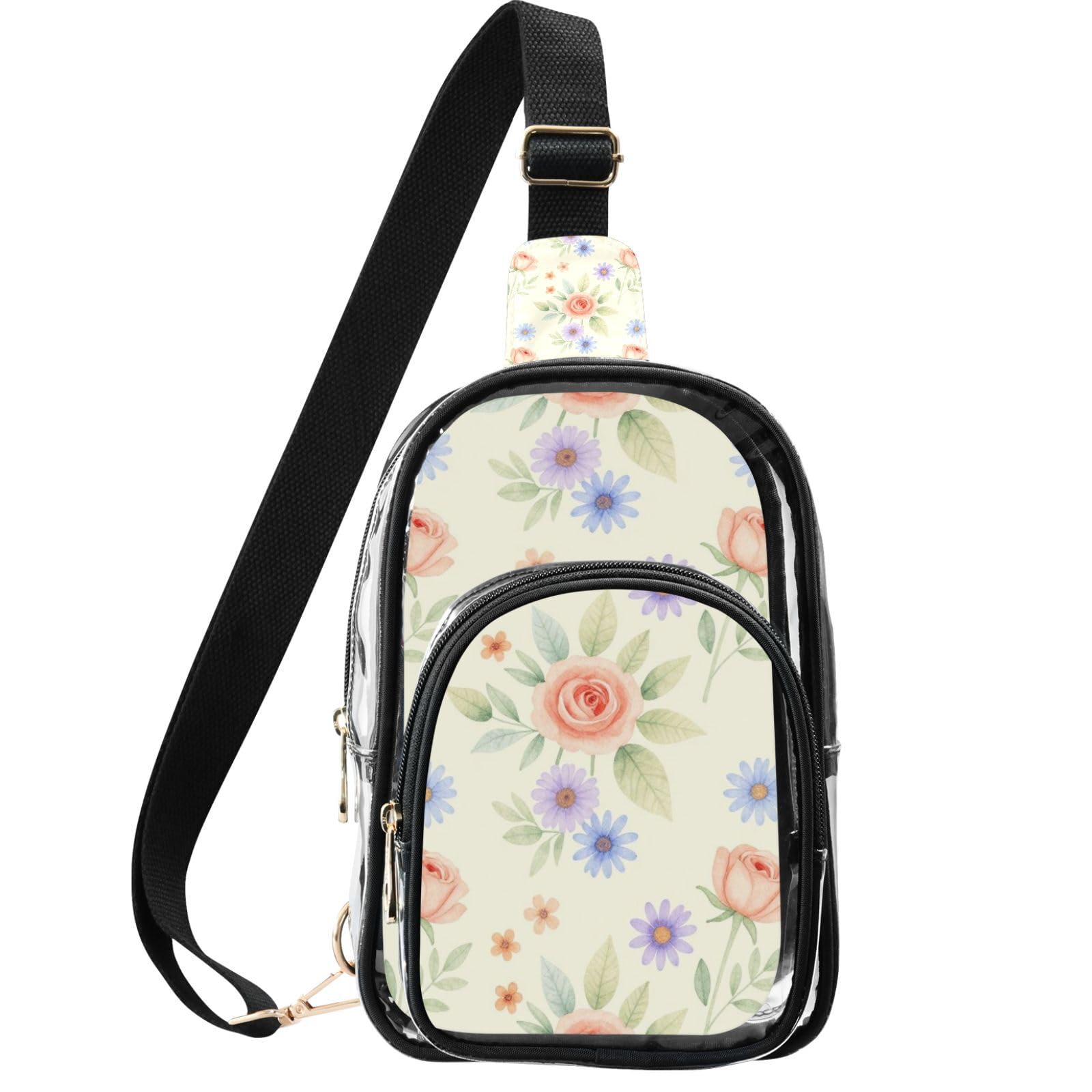 Bolso cruzado transparente para pecho linqin con modos de transporte duales y compacto 8