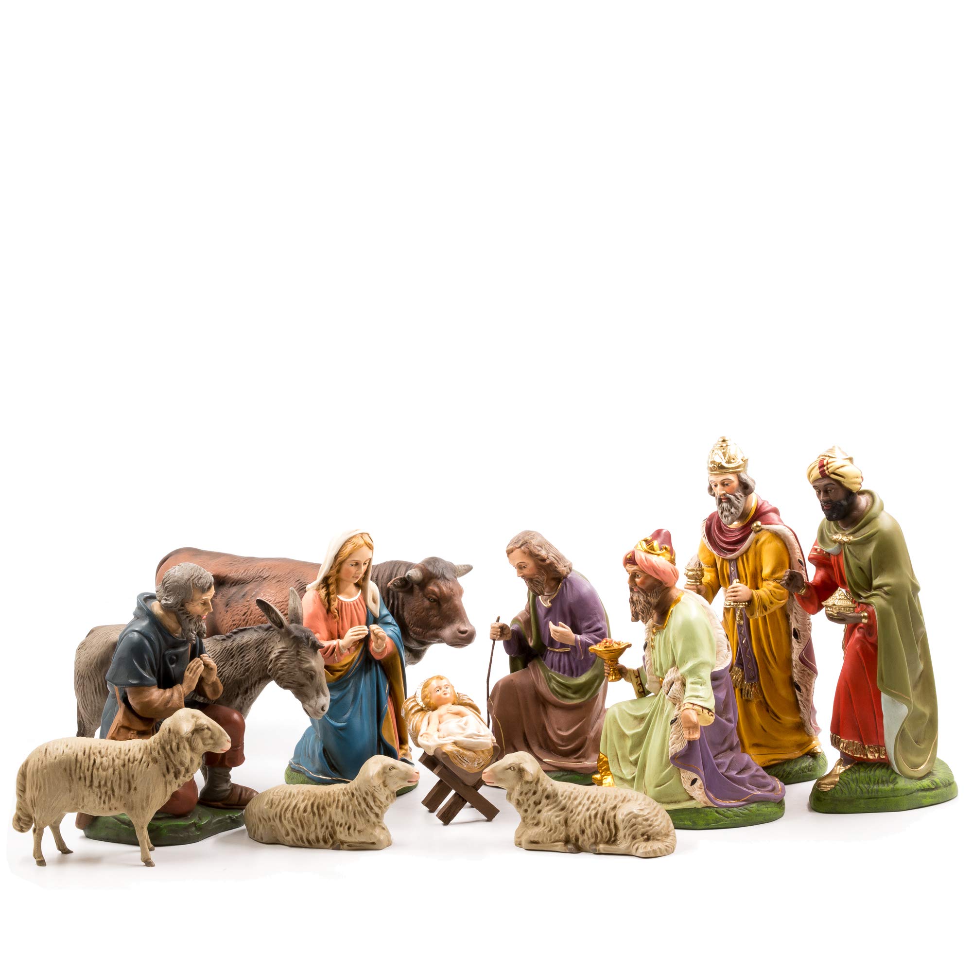 Amazon.com: MAROLIN Nativity Set, 12 pcs, to 4.5 in. Figures with