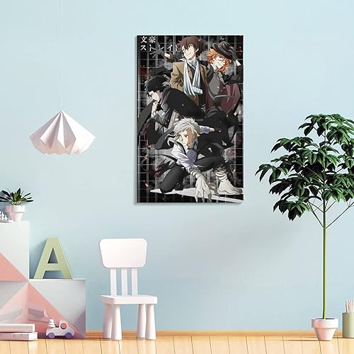 Miniatura 4 de Bungo - Póster de anime de perros callejeros geniales para habitación de niños y niñas, decoración estética, pinturas artísticas de pared, lienzo,
