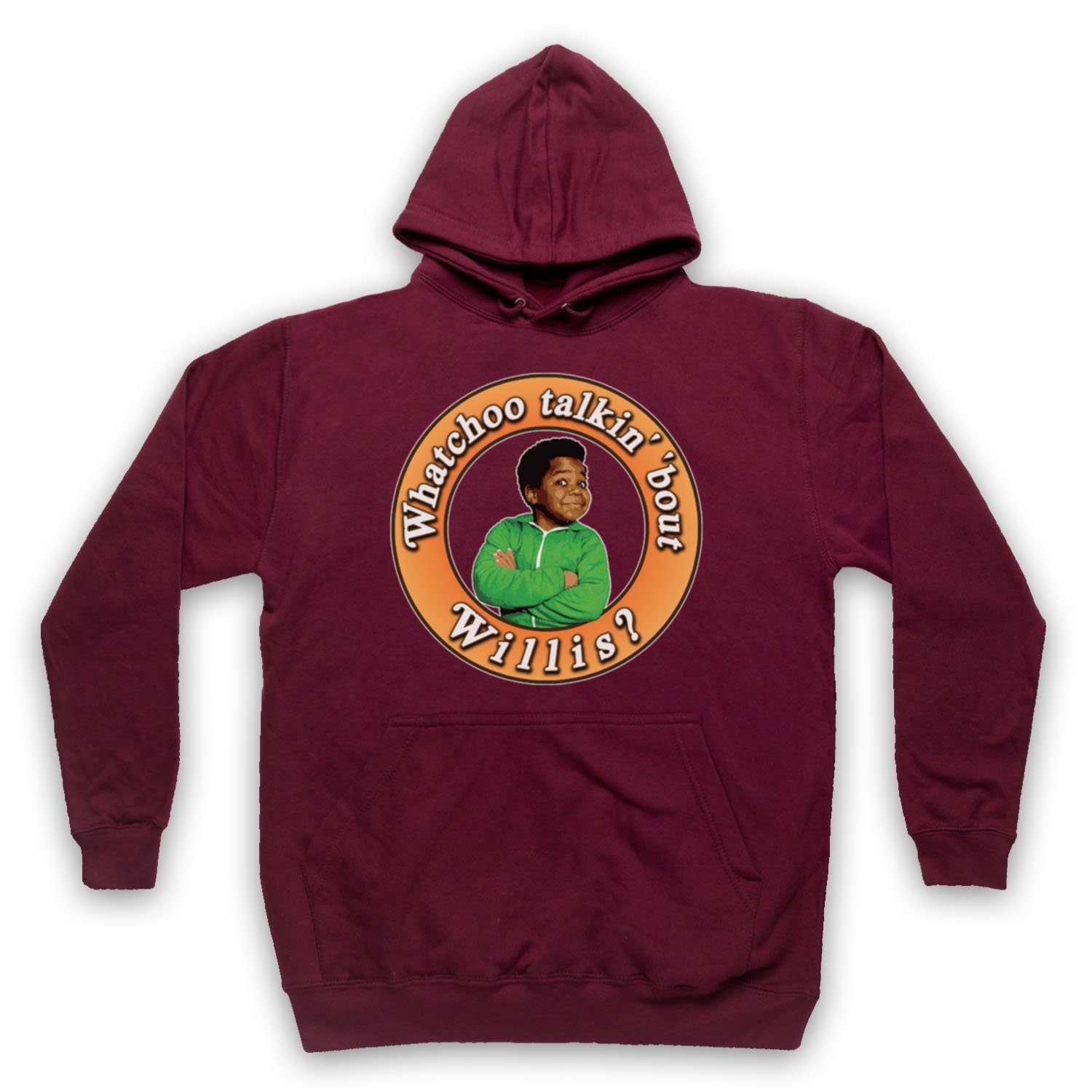 Sweat a Capuche Gary Coleman TV Bourgogne Taille L