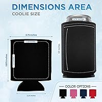 Vista 6 de Fundas para latas en blanco, soporte para refrigerador, decoración de fiesta de cumpleaños, accesorios de despedida de soltera, soporte