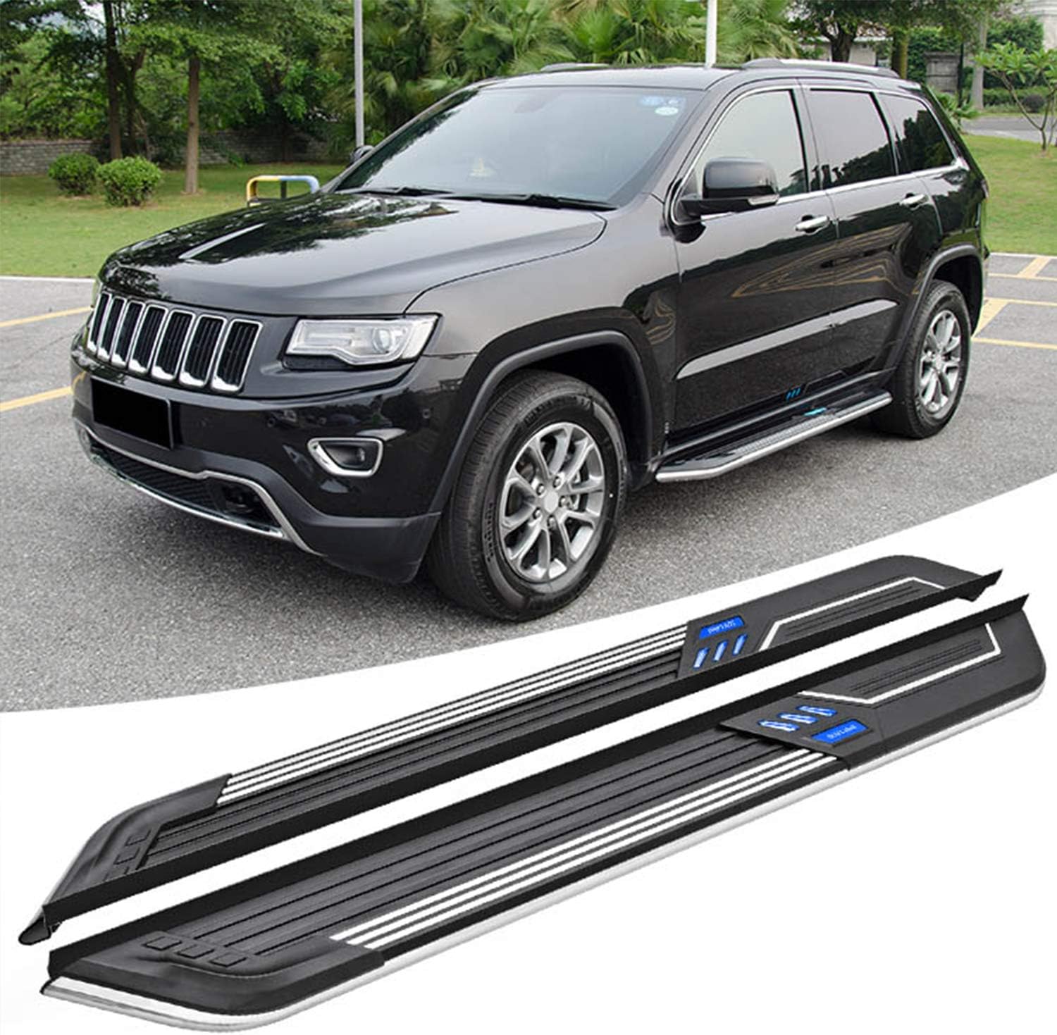 Snailfly Running Boards Side Steps Fit for Jeep Grand Cherokee 2011-2021 Classic Aluminum Pedals